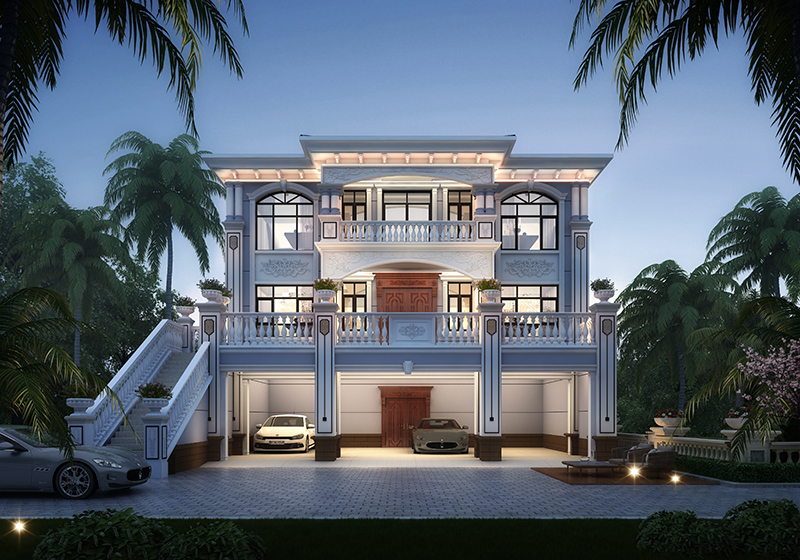 帶架空層的三層農(nóng)村別墅設(shè)計火了！雨季不怕返潮