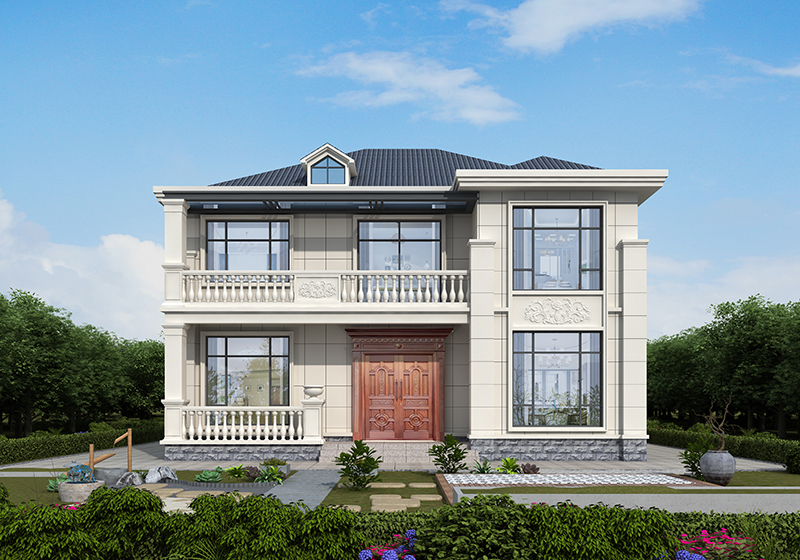 建房老師傅力薦！這塊二層簡歐設計圖，花錢少、顏值高，必火