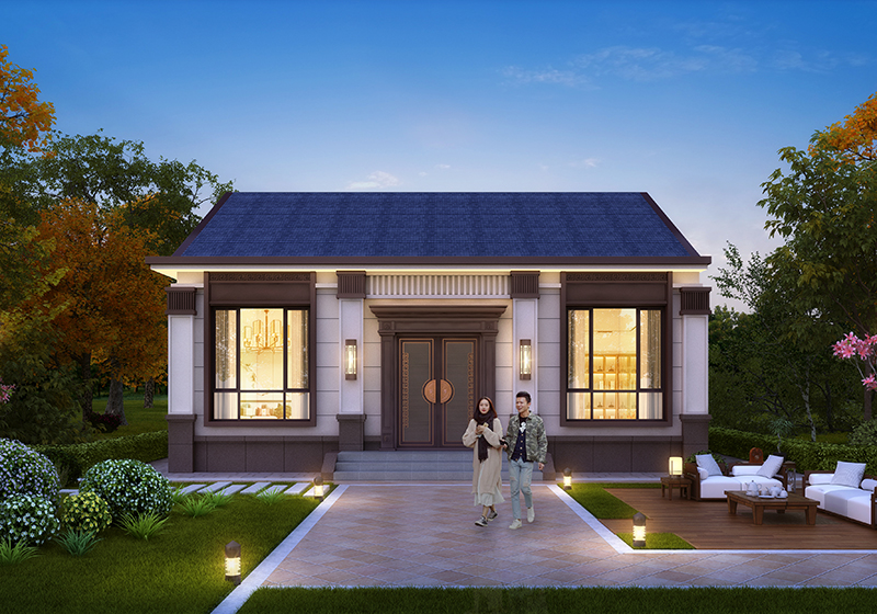 給爸媽建養(yǎng)老房？100 平人字坡一層房太合適！簡約低調(diào)還實用