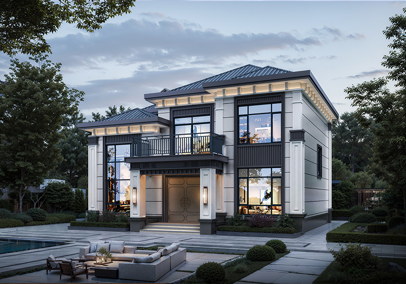 可以傳家的新中式二層別墅，經(jīng)典耐看，再過幾十年也不過時